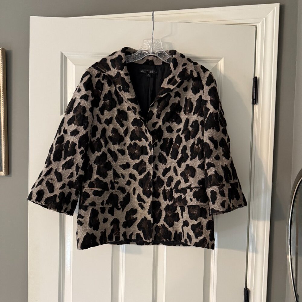 **Lafayette 148 Animal Print Blazer**